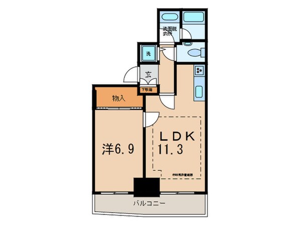 アクティ汐留の物件間取画像